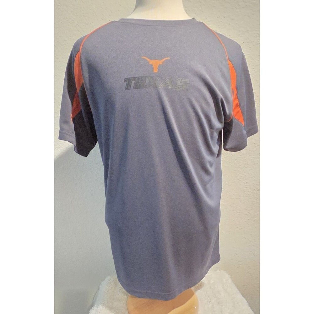 Texas Longhorn NCAA Performance Shirt Men's Large Gray Orange Athletic Tee L
